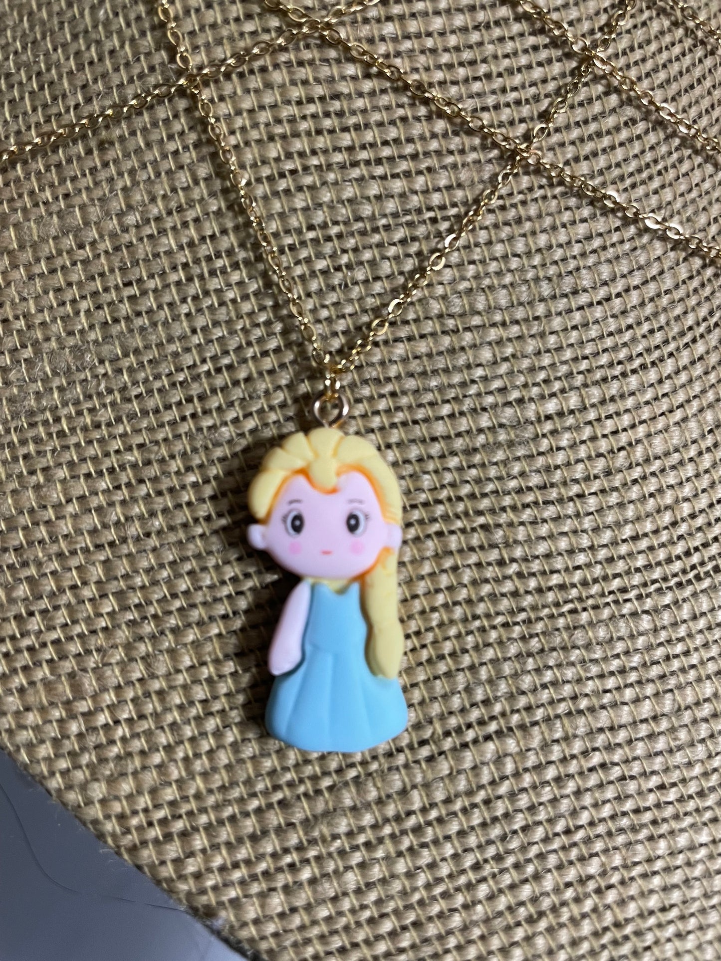 Snowman & Princess Pendant Necklaces