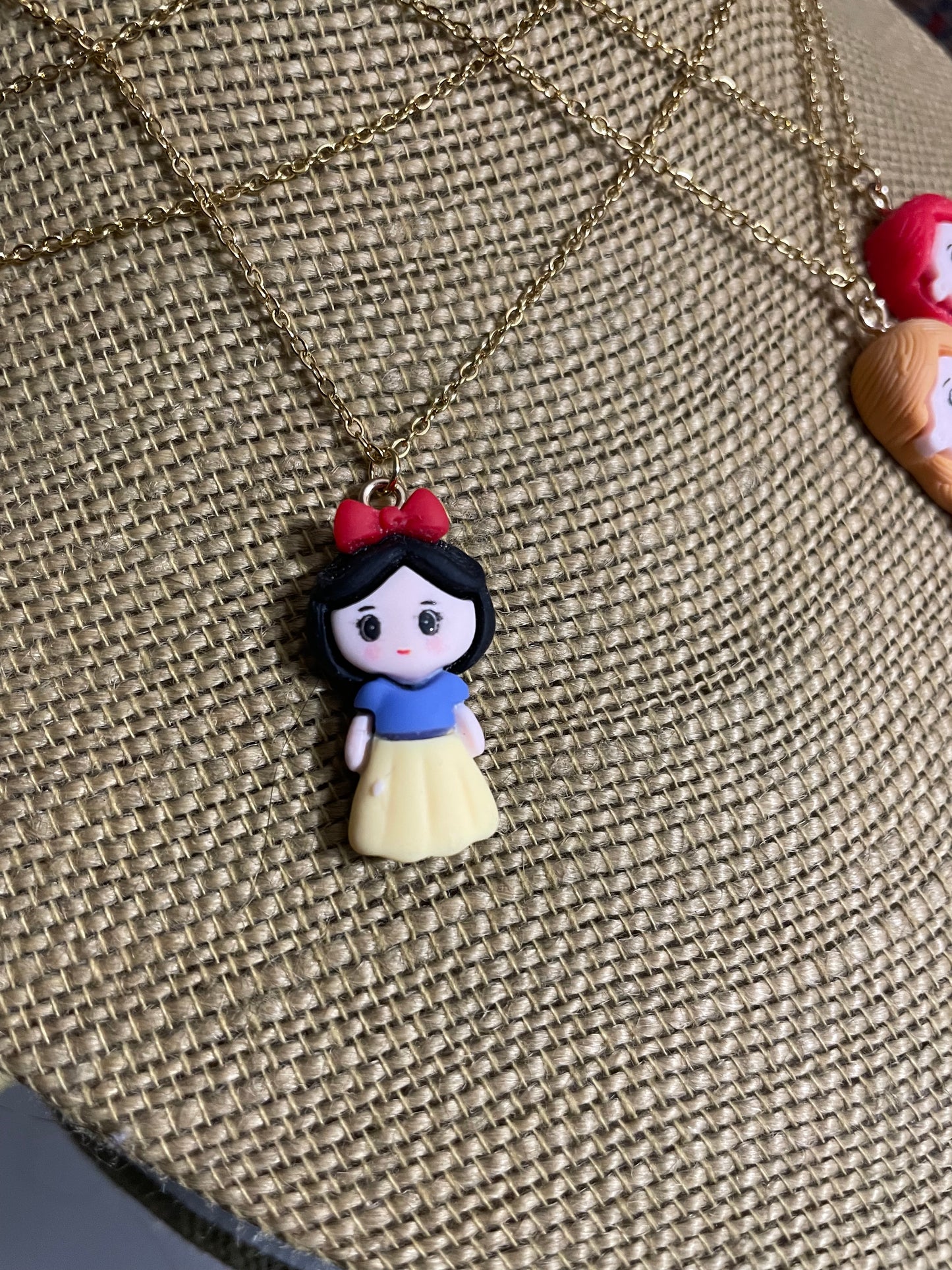 Snowman & Princess Pendant Necklaces