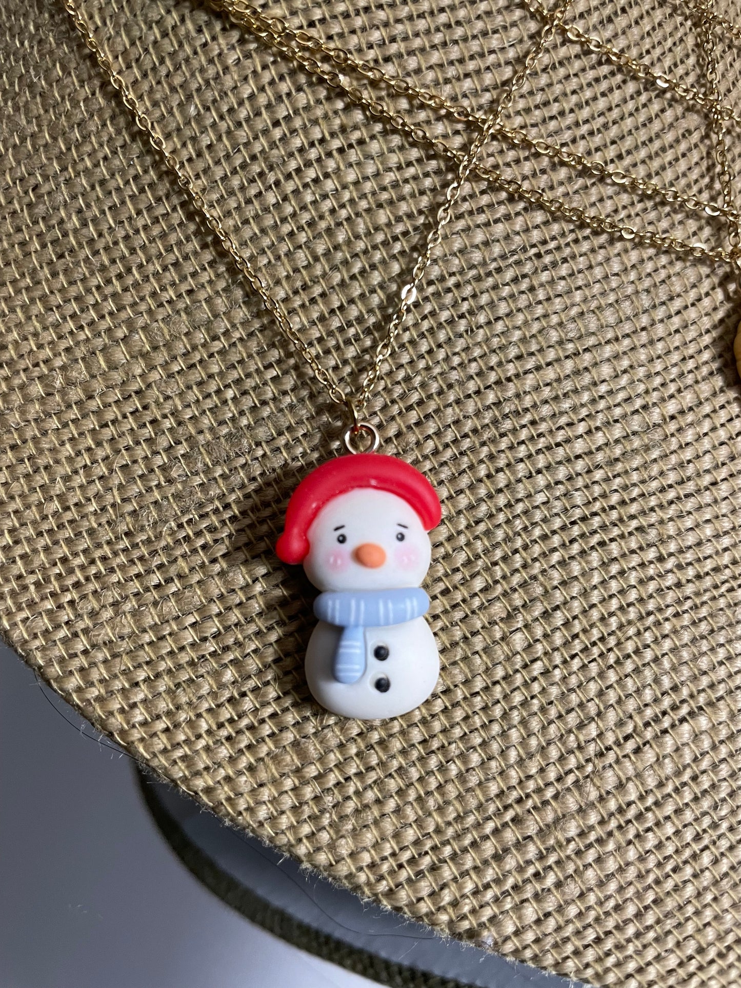 Snowman & Princess Pendant Necklaces